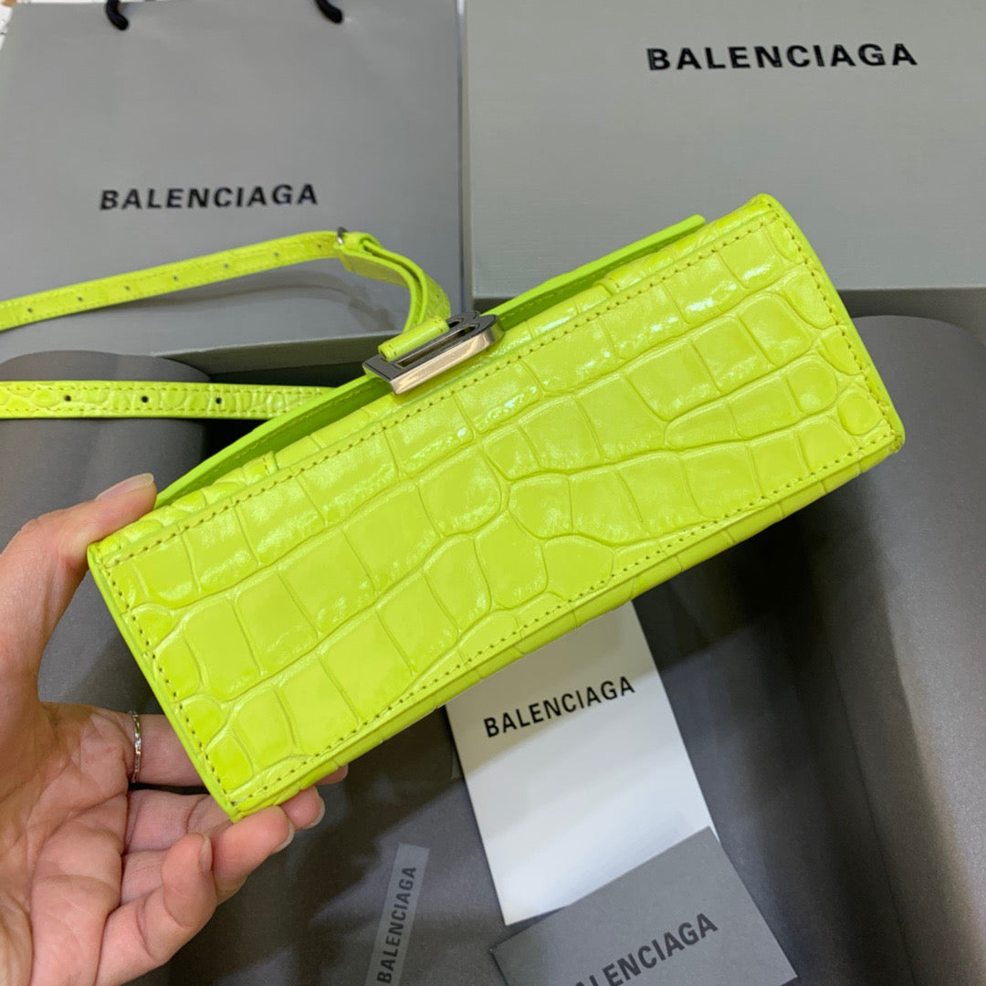 Top Quality Hourglass XS Handbag In Light Green, For Women, Bags 7.4in/19cm