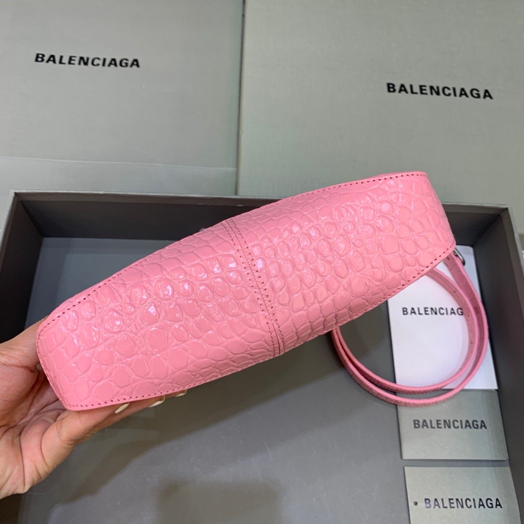 Top Quality XX Small Hobo Bag In Pink, For Women, Bags 7.8in/20cm