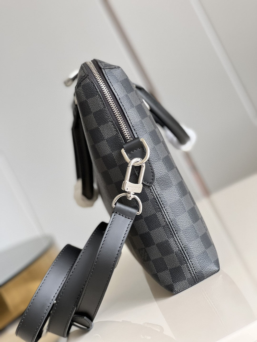 Top Quality Porte Documents Jour Business Bag Damier Graphite For Men, Bags, Shoulder And Crossbody Bags 14.6in/37cm Top Quality N48260