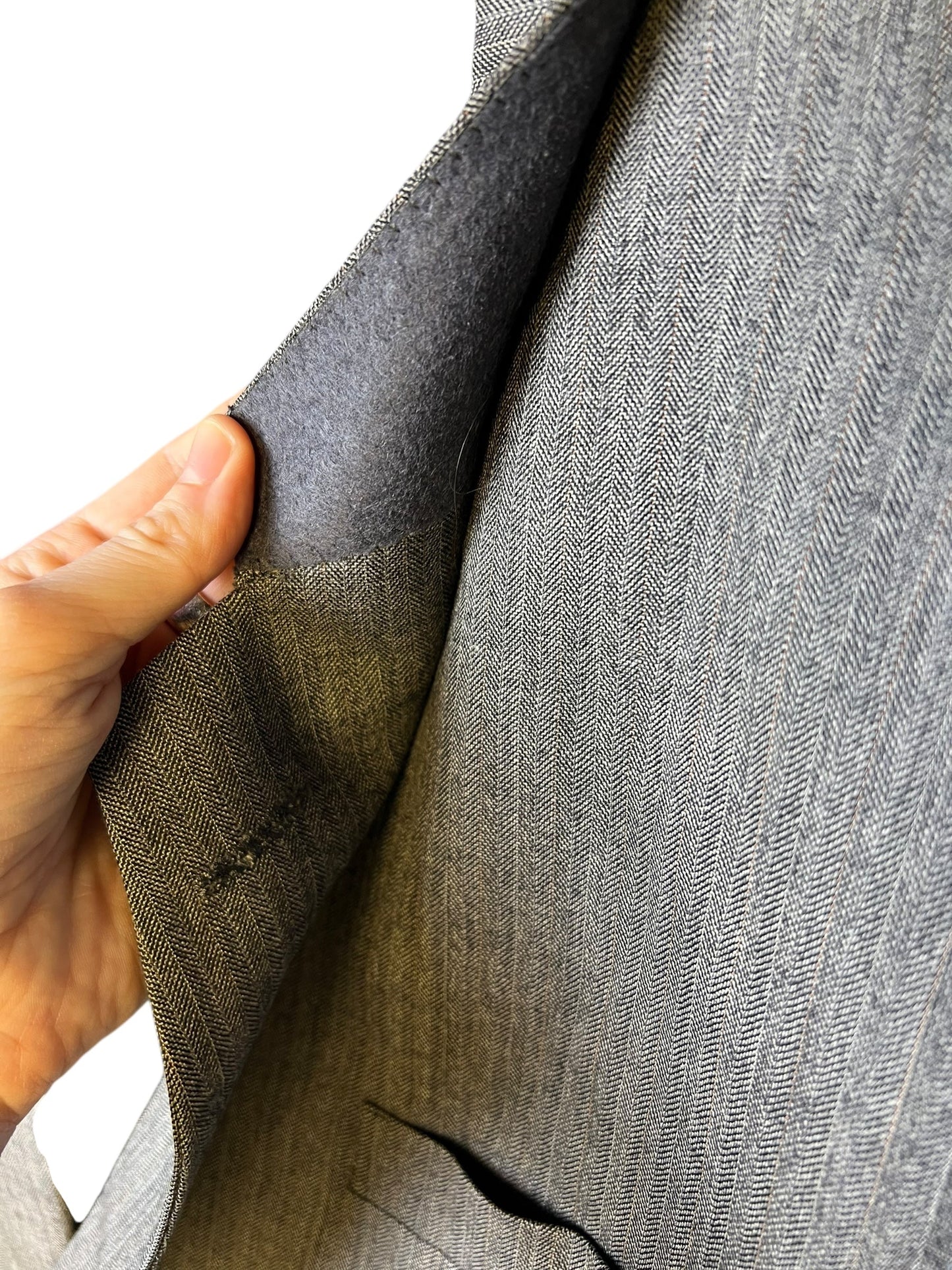 Christian Dior Grey Striped Blazer