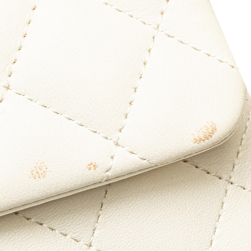 Chanel Coco Mark Double Flap Matelassé 25 Lambskin Shoulder Bag