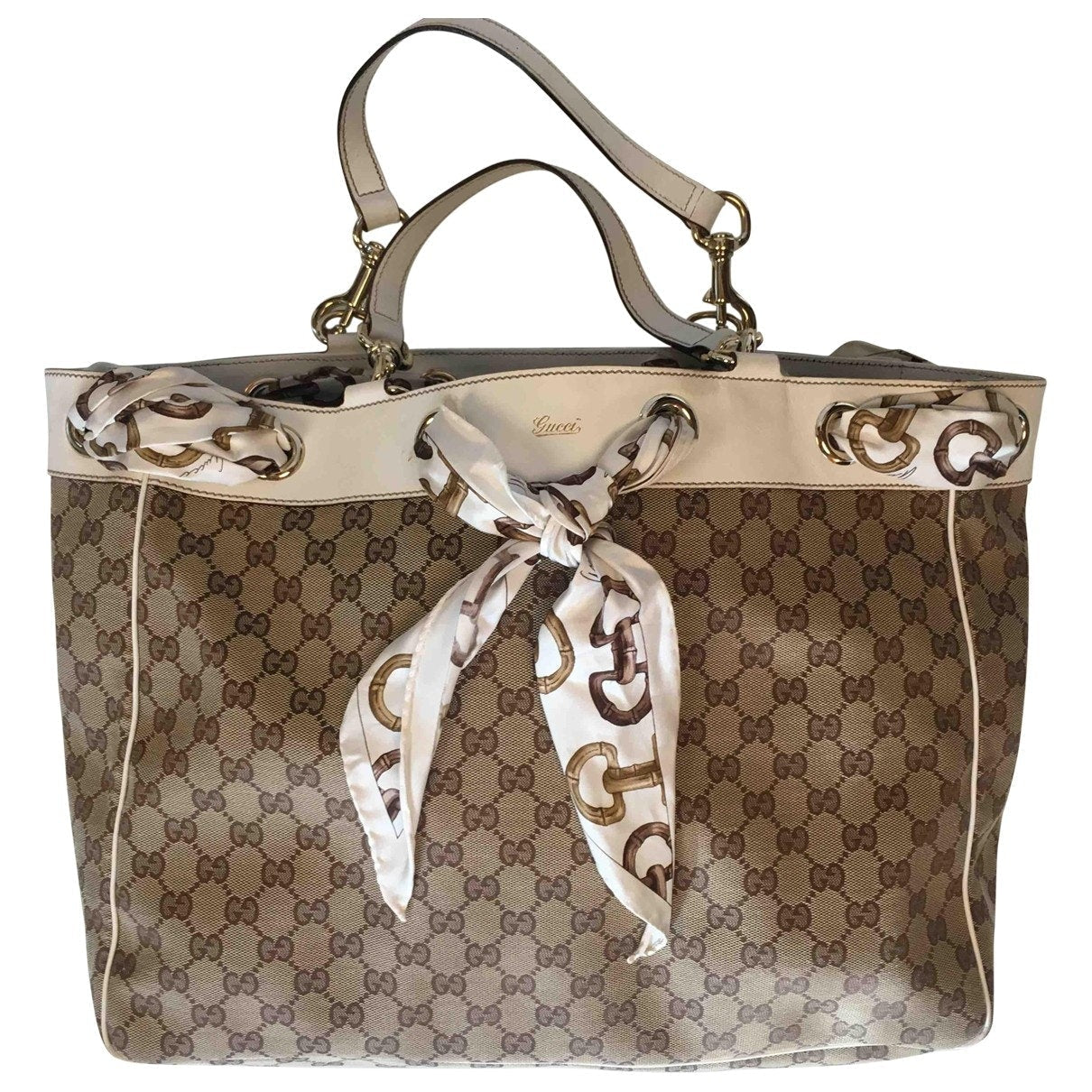Gucci positano cloth handbag