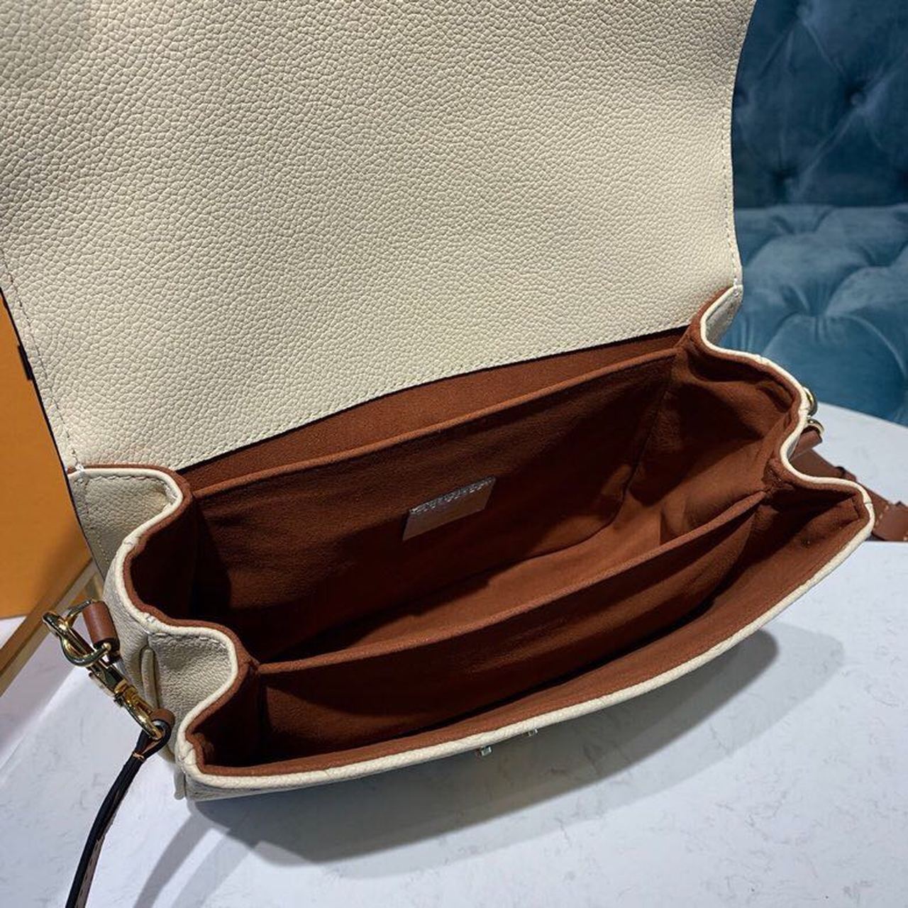 Top Quality Pochette Metis Monogram Empreinte Creme Beige/Caramel For Women, Shoulder And Crossbody Bags 9.8in/25cm Top Quality M53940