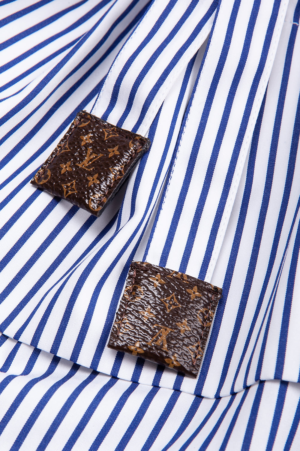 LOUIS VUITTON Top Bayarde Stripes Blue and White