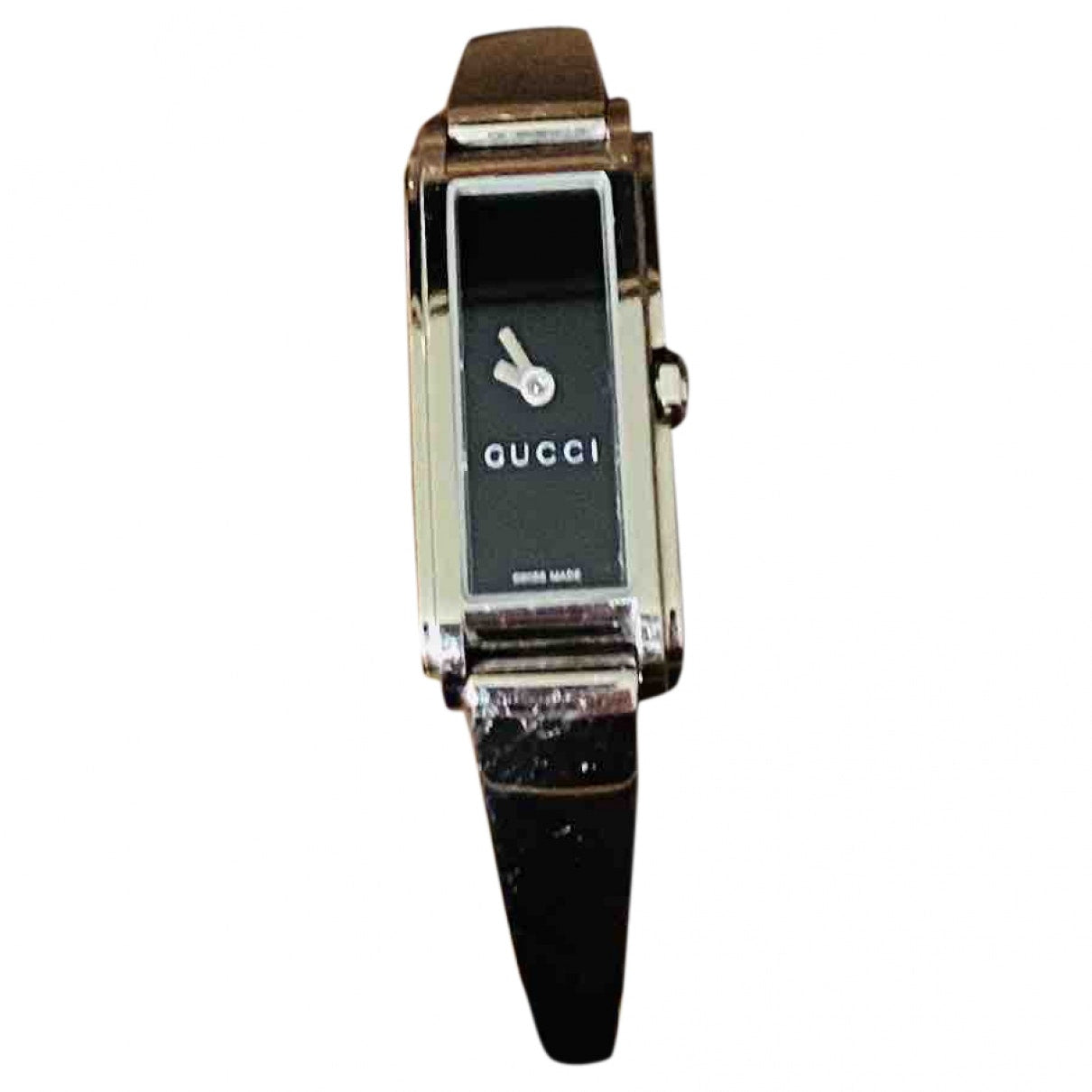 Gucci silver steel watch