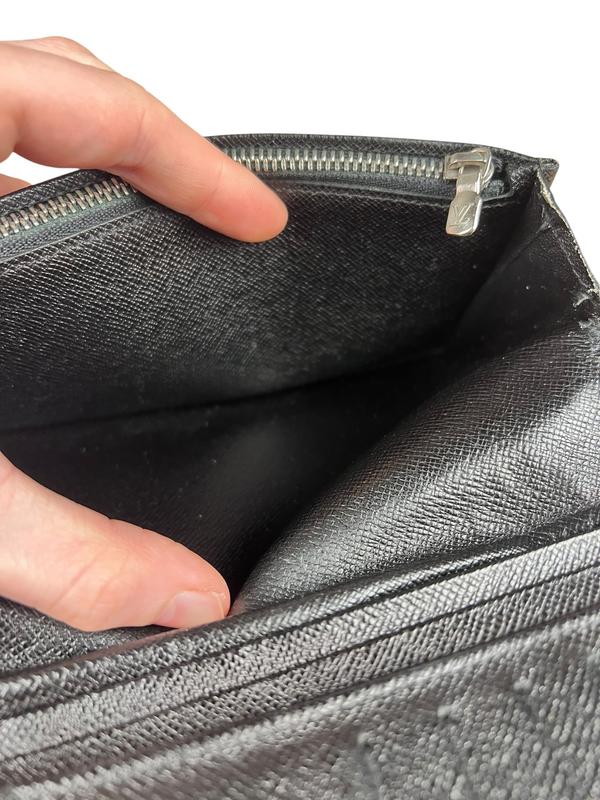Louis Vuitton Black Epi Long Bifold Wallet