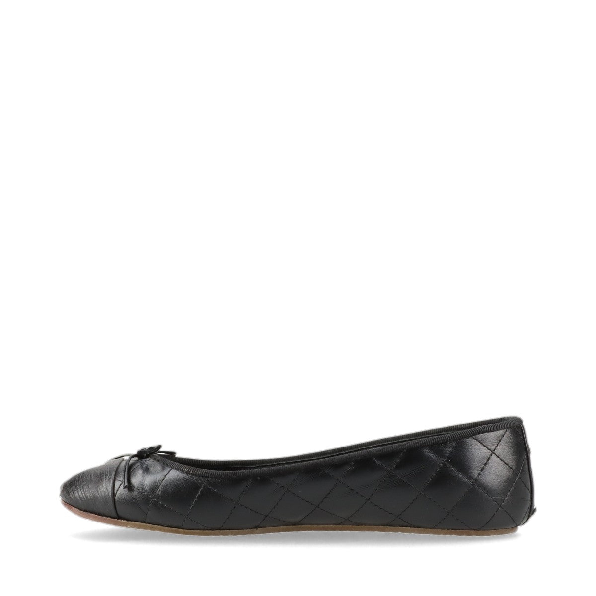 Chanel Coco Matrasse Leather Pump 38 1/2 Black G27528