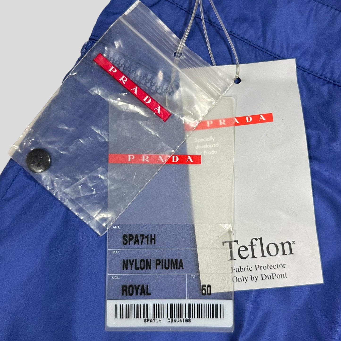 Prada Sport SS00 Teflon Coated Nylon Moto Tro rs - IT50 (M)