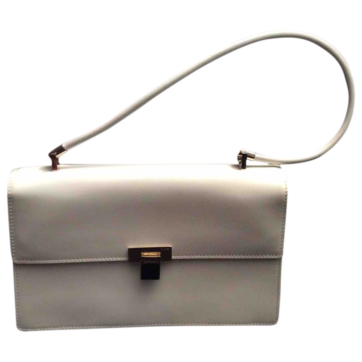 Gucci white leather handbag