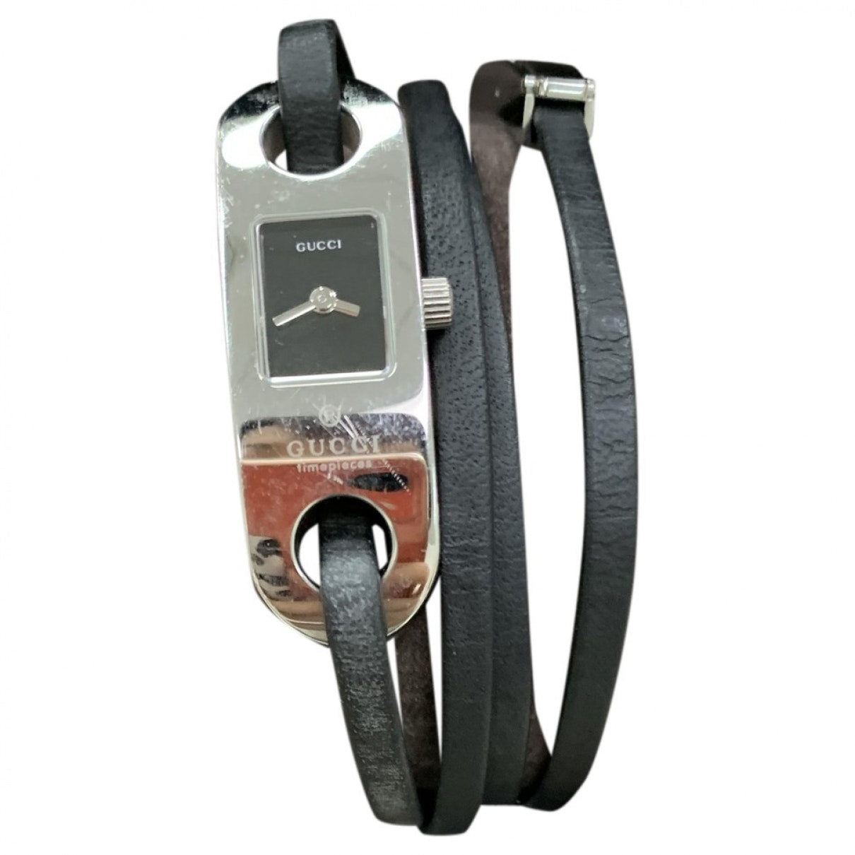 Gucci silver steel watch
