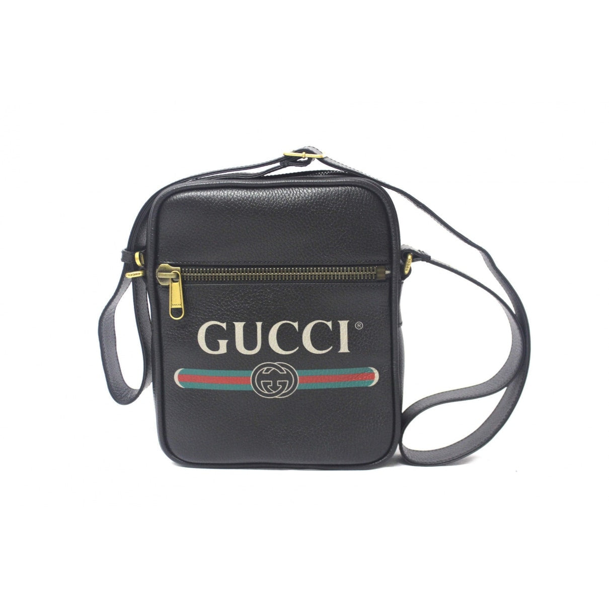Gucci black leather handbag