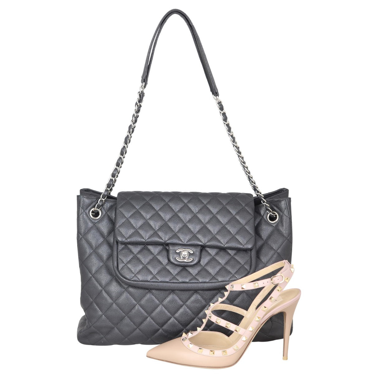 Chanel Paris-Edinburgh Quilted Flap Large Tote
