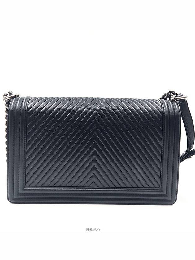 Calfskin Chevron Boy Bag New Medium Chanel