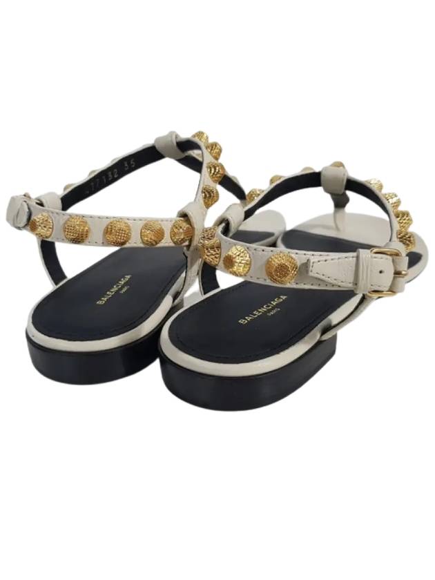 Luxury Balenciaga Trending 2025 Stud Strap Sandals White