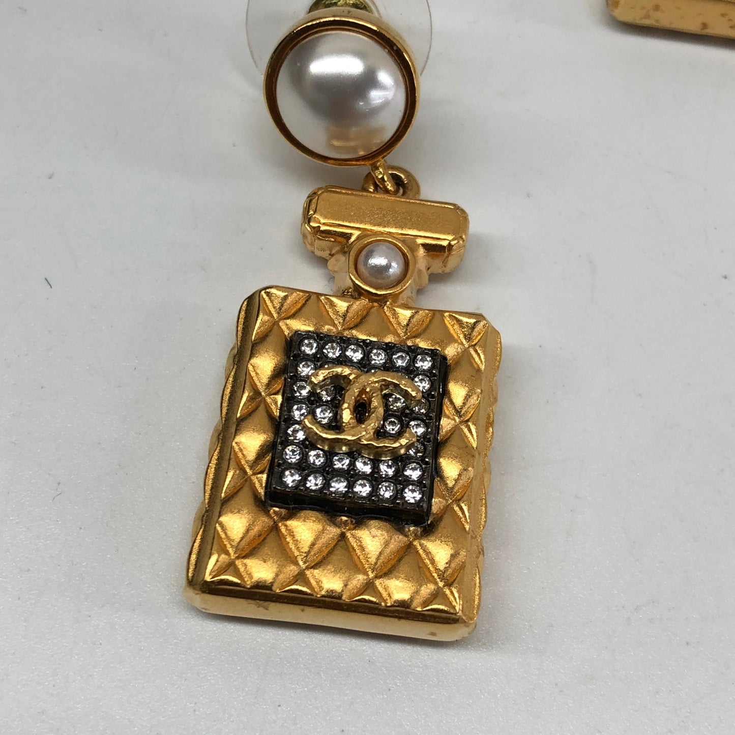 Chanel Perfume Bottle Earrings