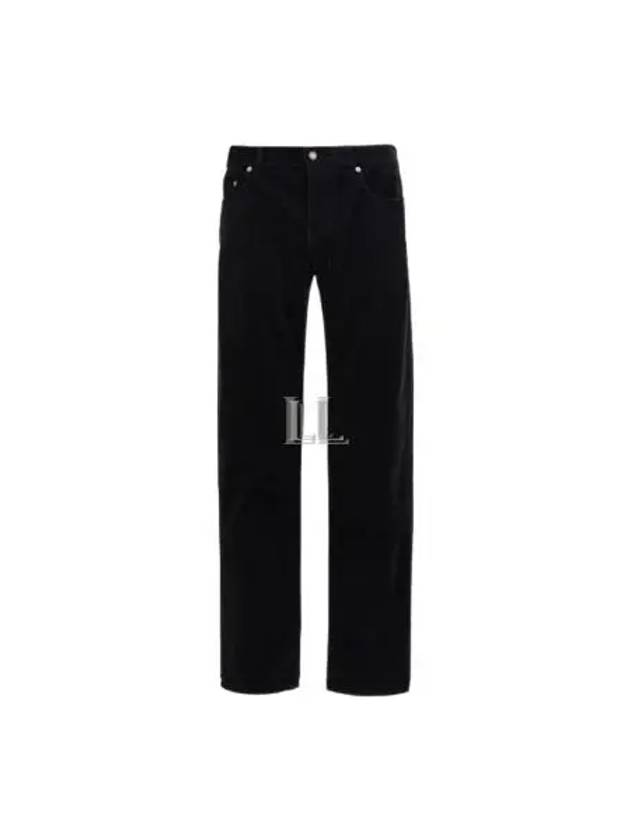 Luxury Saint Laurent Trending 2025 Men's Corduroy Straight Pants Black