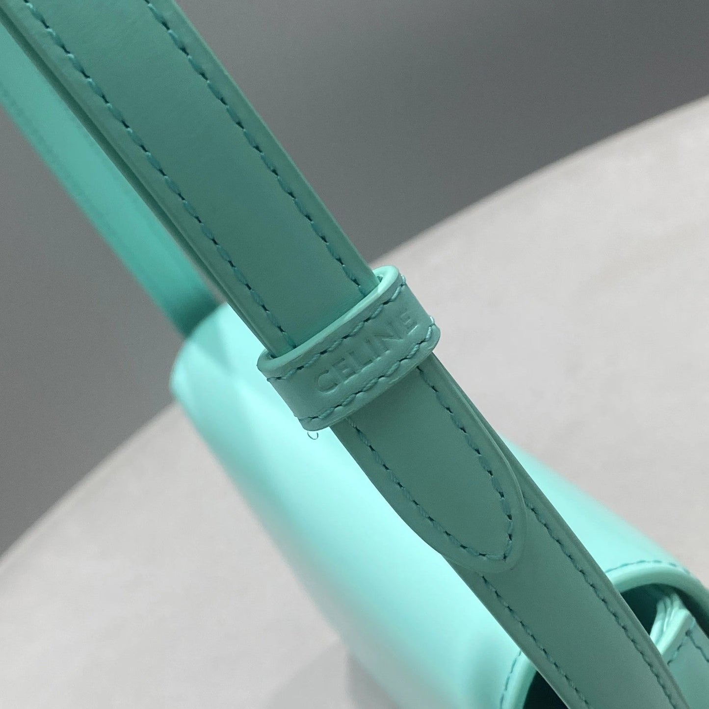 Top Quality Triomphe Shoulder Bag Mint Green For Women 8in/20cm