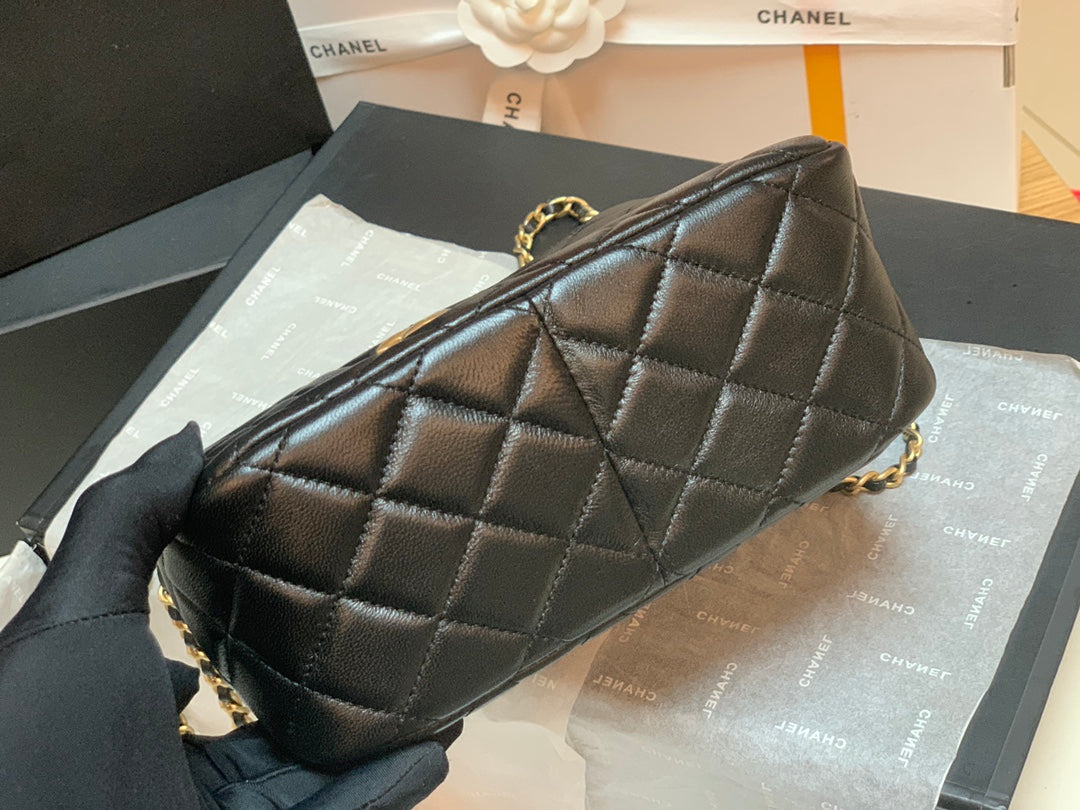 CHLHobo Handbag Black Bag For Women 16cm/6in