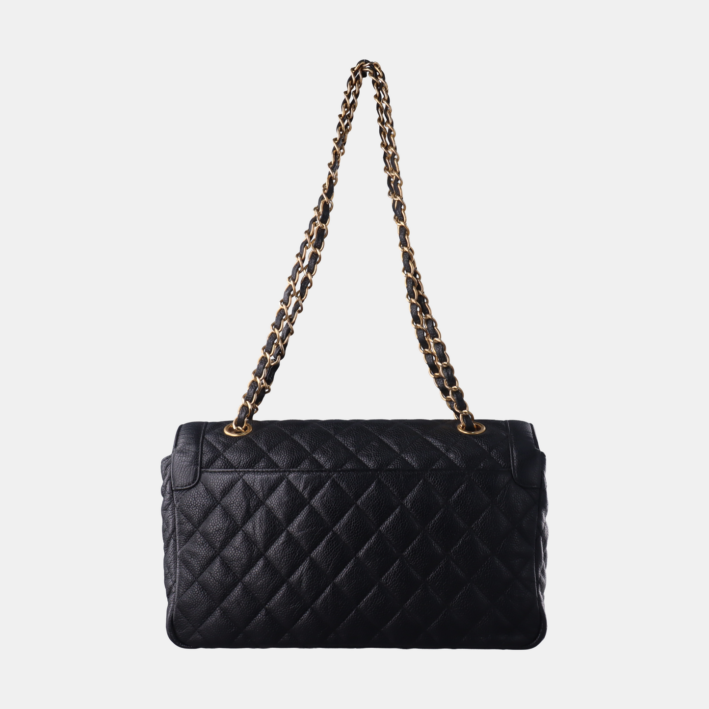 Chanel Classic Flap Black Caviar Leather with Gold Hardware