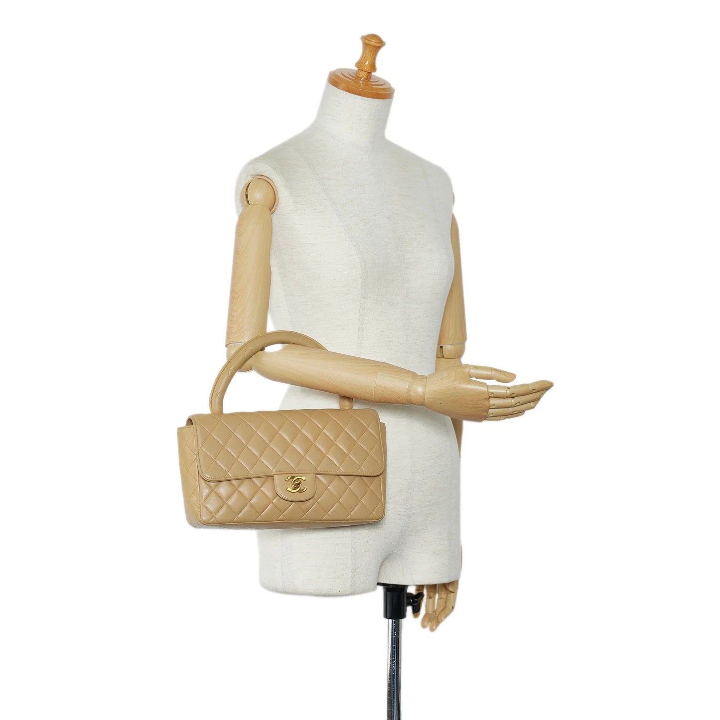 Brown Chanel Medium Kelly Parent Top Handle Bag
