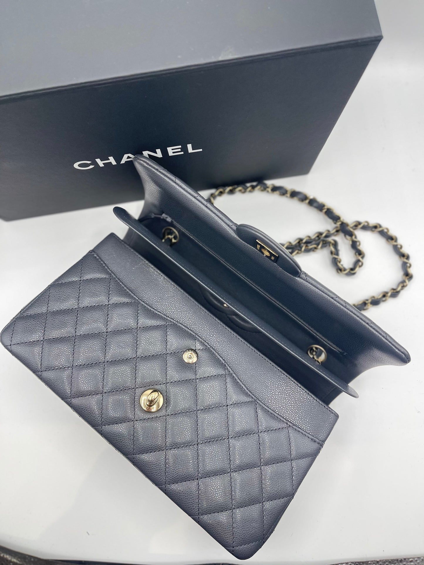 Chanel - Sac Classique 11:12 Timeless gris
