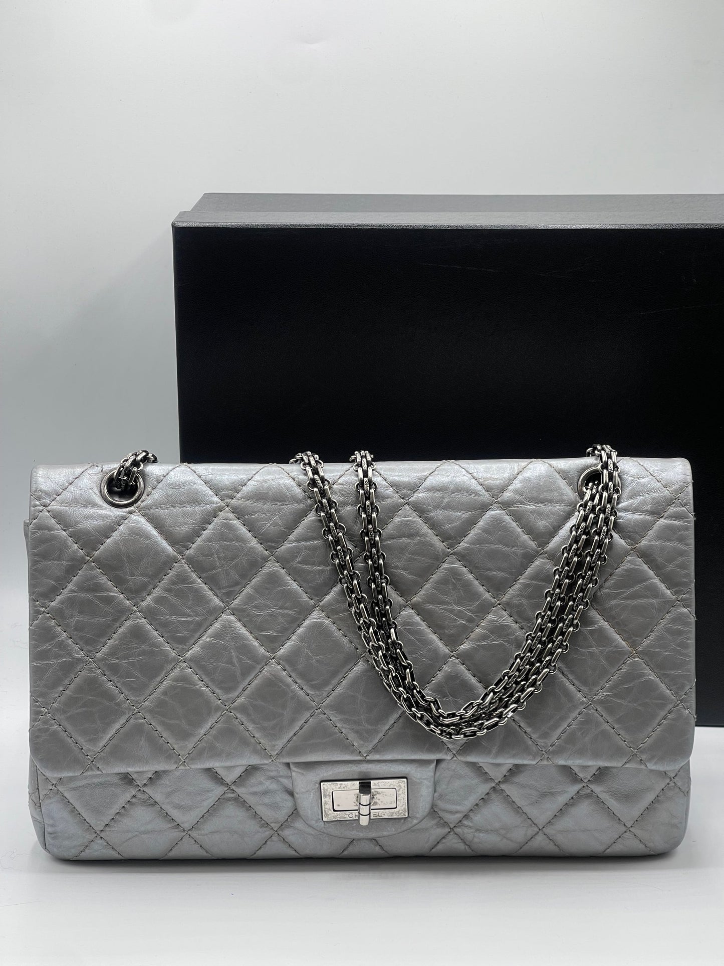 Chanel - Sac 2.55 227 Silver
