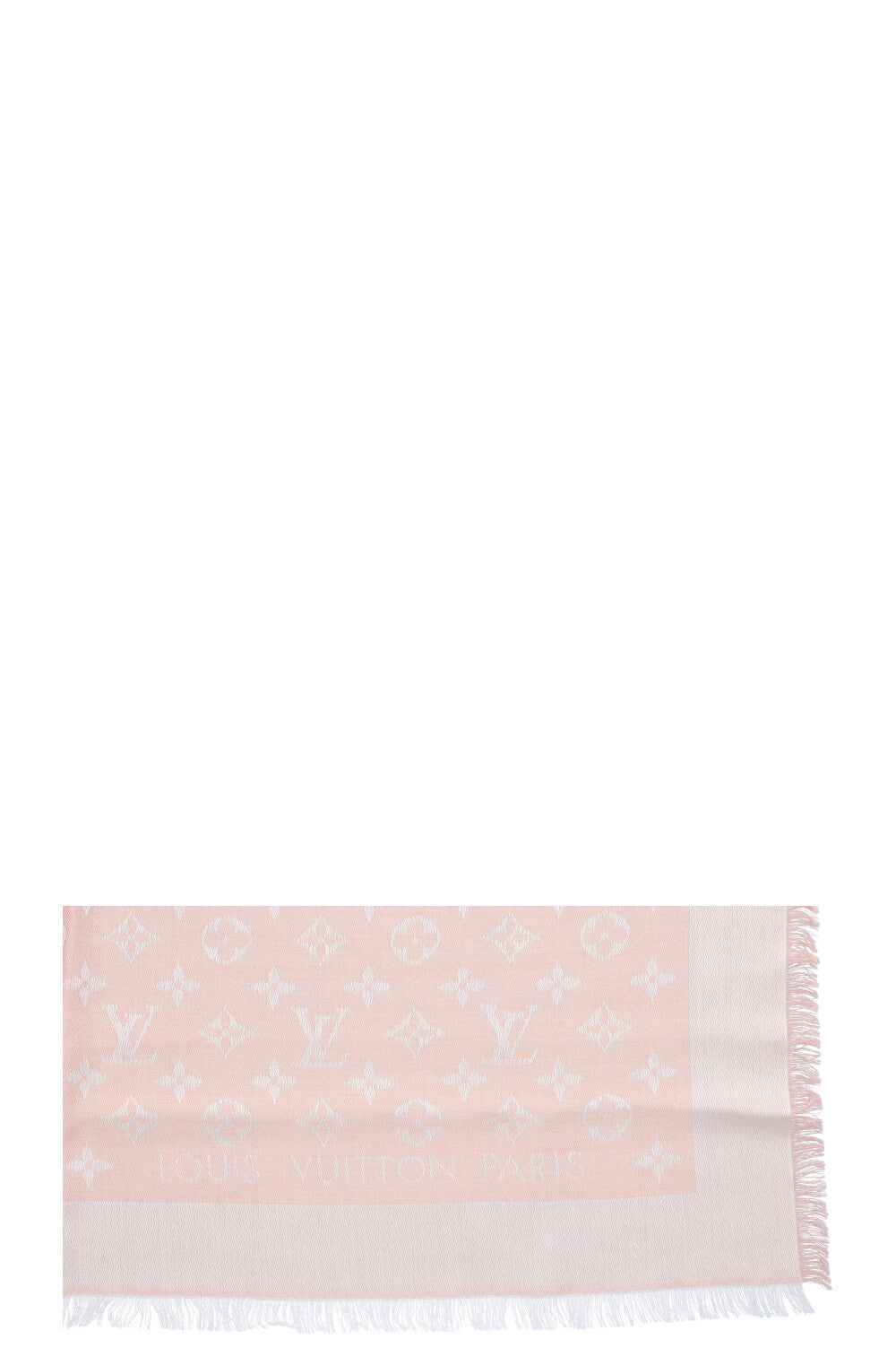 LOUIS VUITTON Scarf MNG Silk Wool Rosa