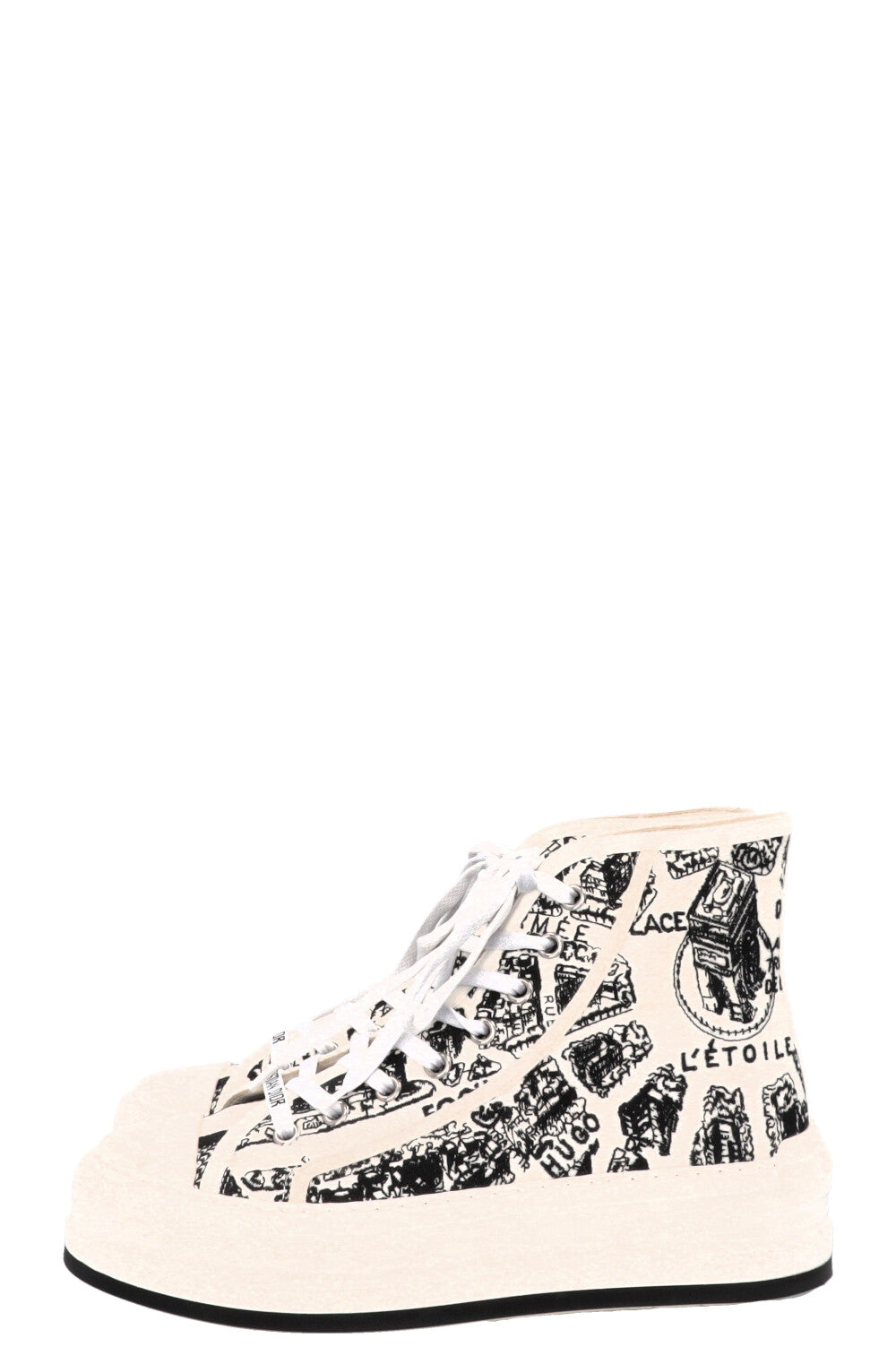 CHRISTIAN DIOR L'Etoile Walk'N'Dior Sneaker White Canvas