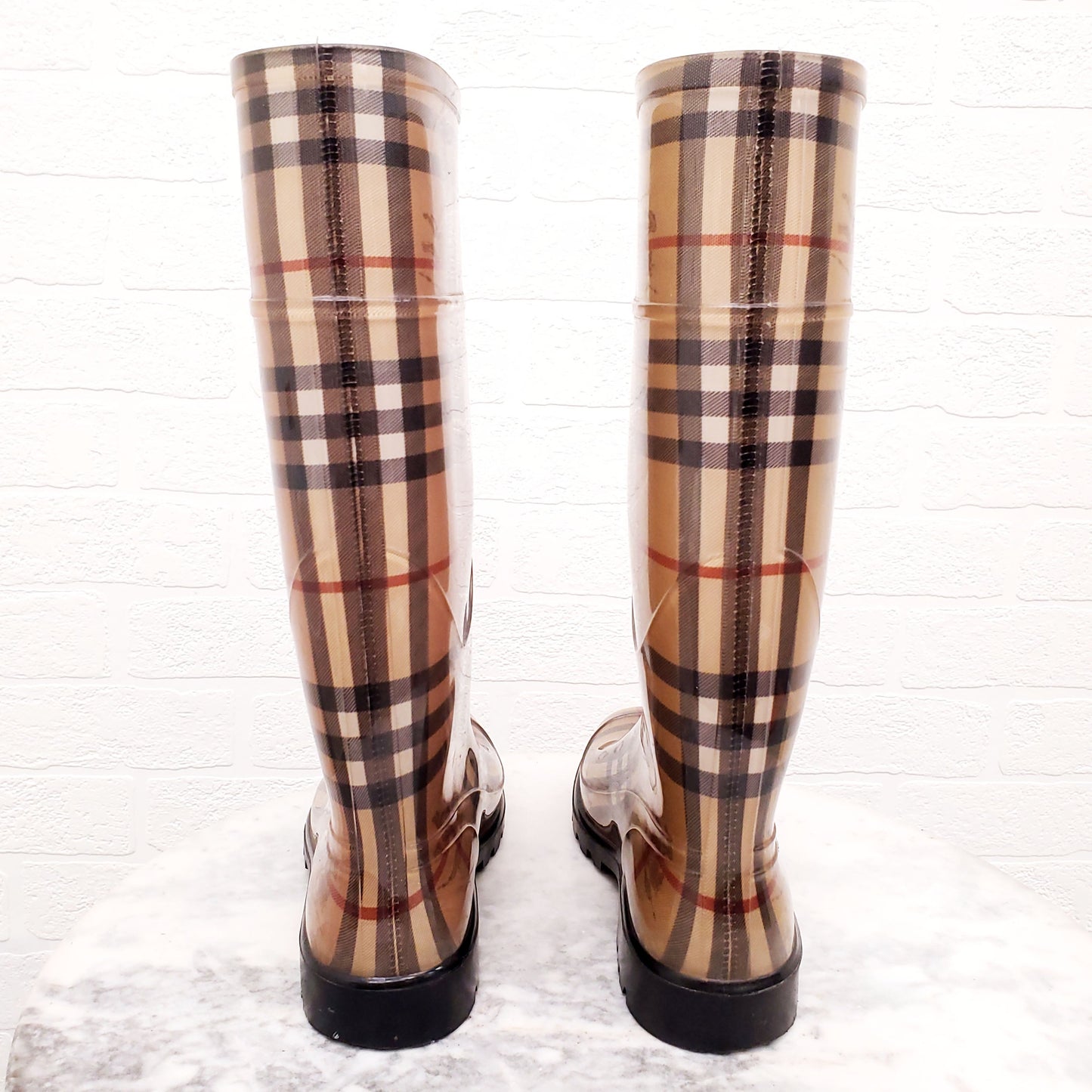 BURBERRY RAIN BOOTS - SIZE 38
