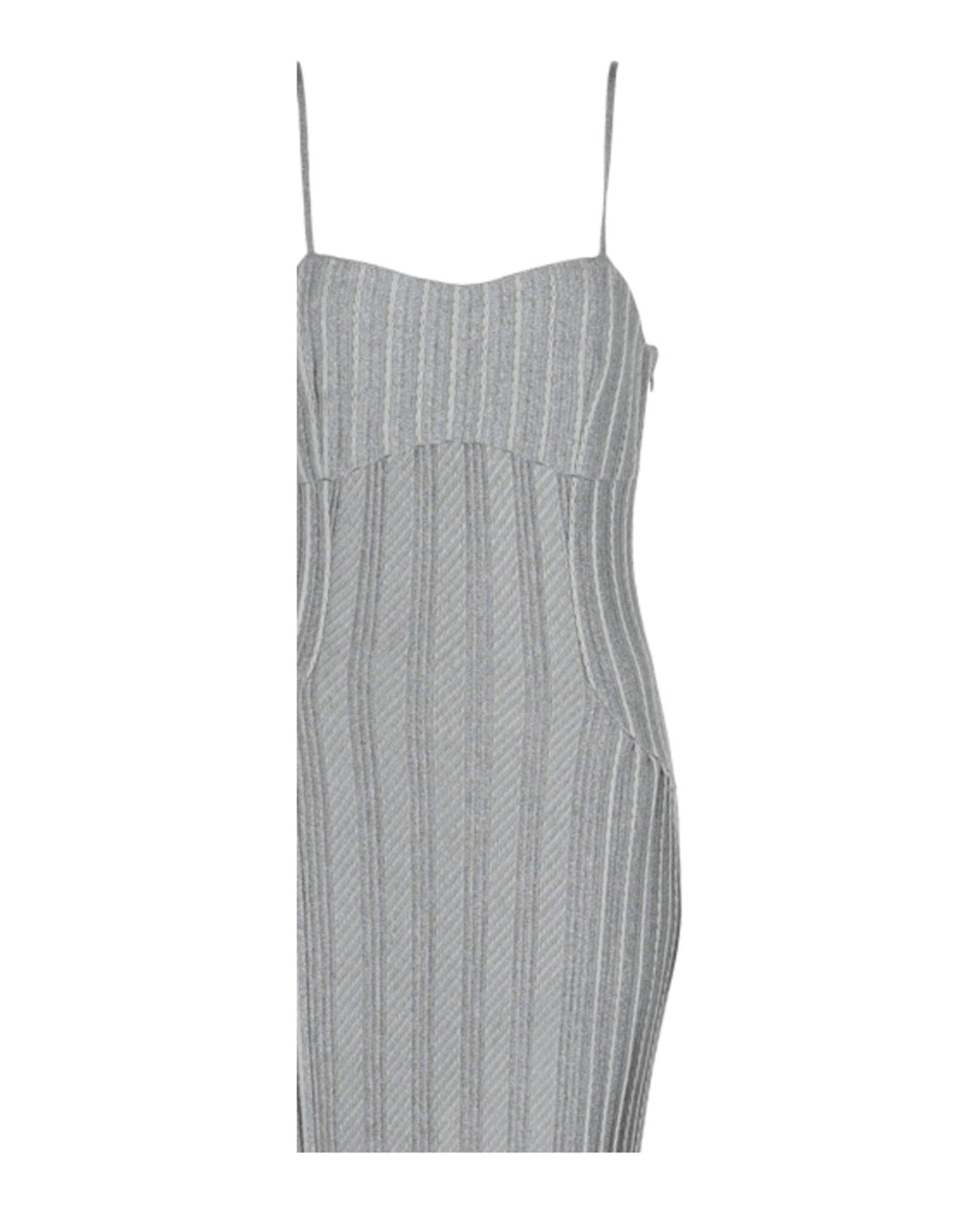Givenchy Womens Metallic Cable Knit Maxi Dress