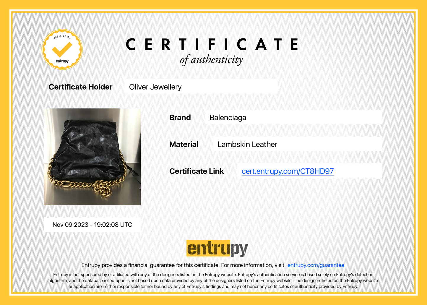 Balenciaga Black Arena Calf Leather Small Puffer Shoulder Bag