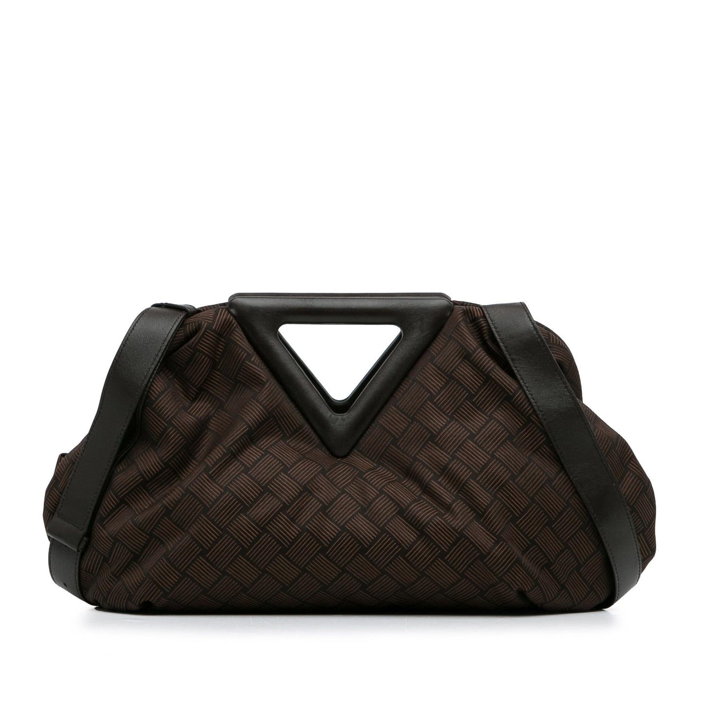Luxury Bottega Veneta Nylon Intrecciato Effect Point Satchel (SHG-8uMVmf)