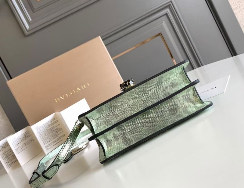 Bvlgari Green Serpenti Forever Shoulder Bag BVGR00344