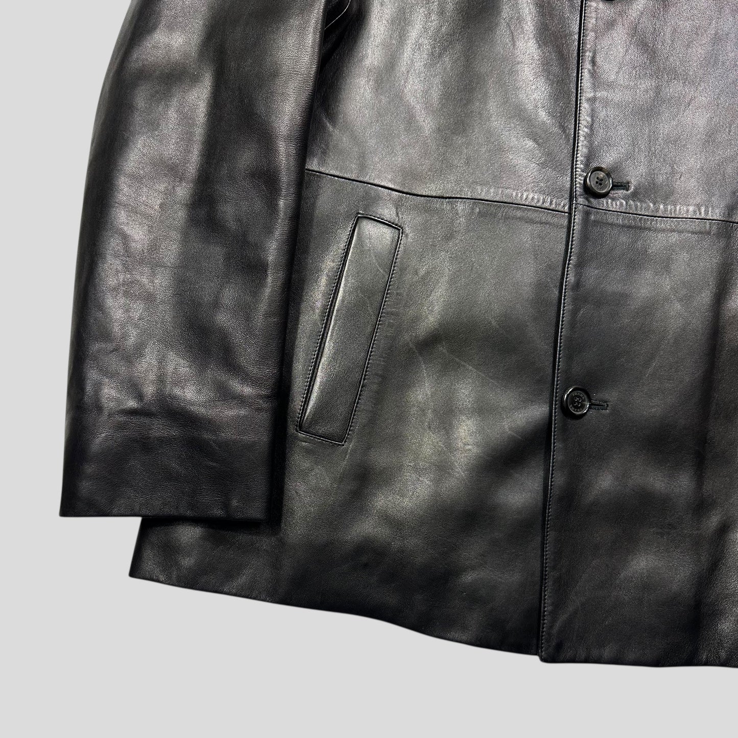 Prada Milano AW99 Calf Leather Padded Chore Jacket - IT52 (L)