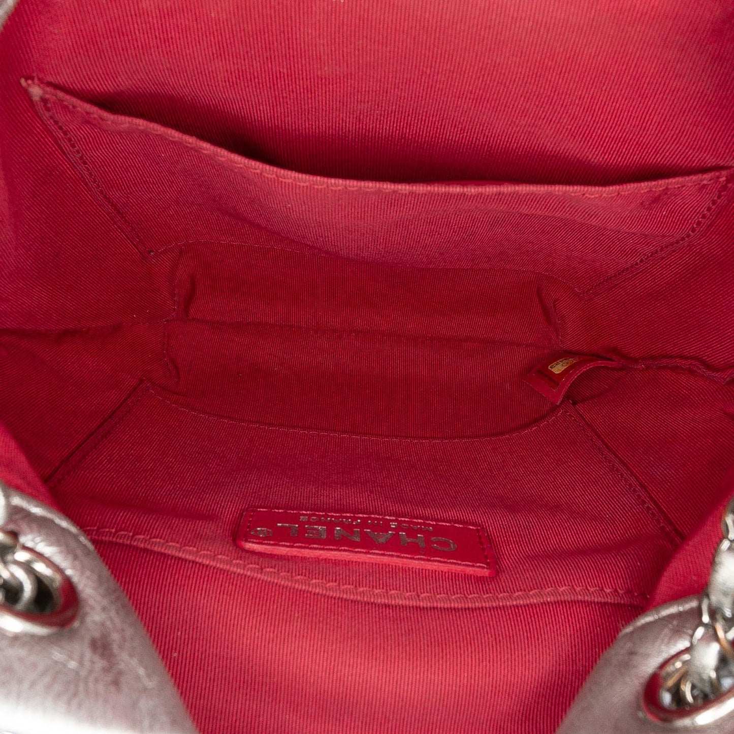Chanel Small Quilted Metallic Aged Calfskin Gabrielle Bucket Bag