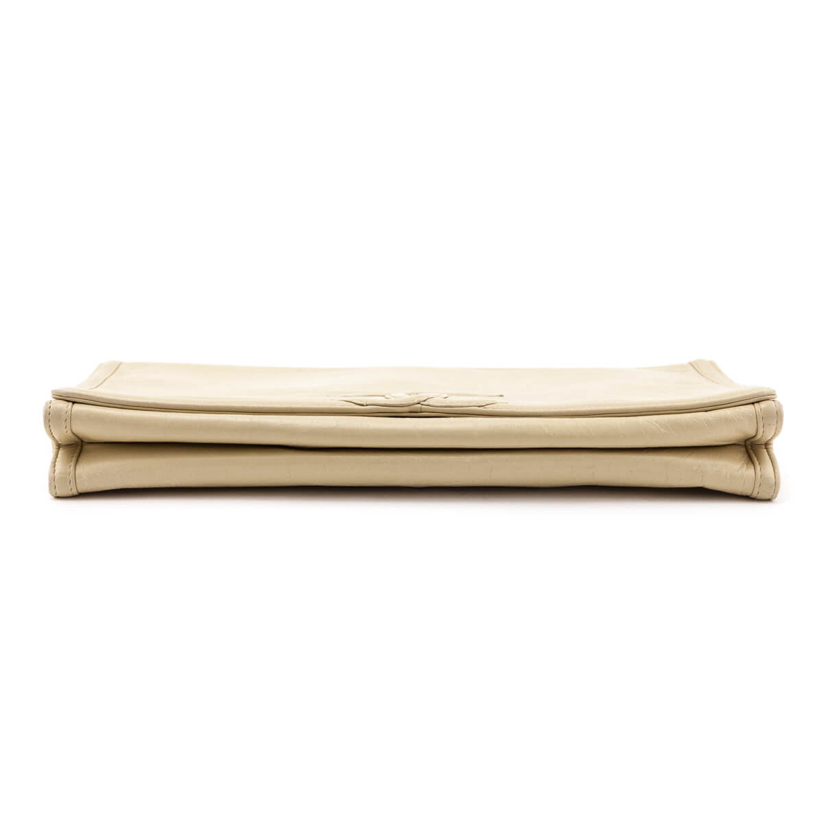 Chanel Beige Lambskin CC Clutch