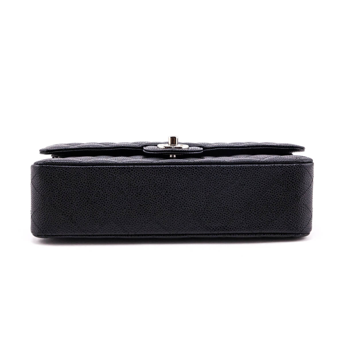 Chanel Black Quilted Caviar Medium Classic Double Flap Bag