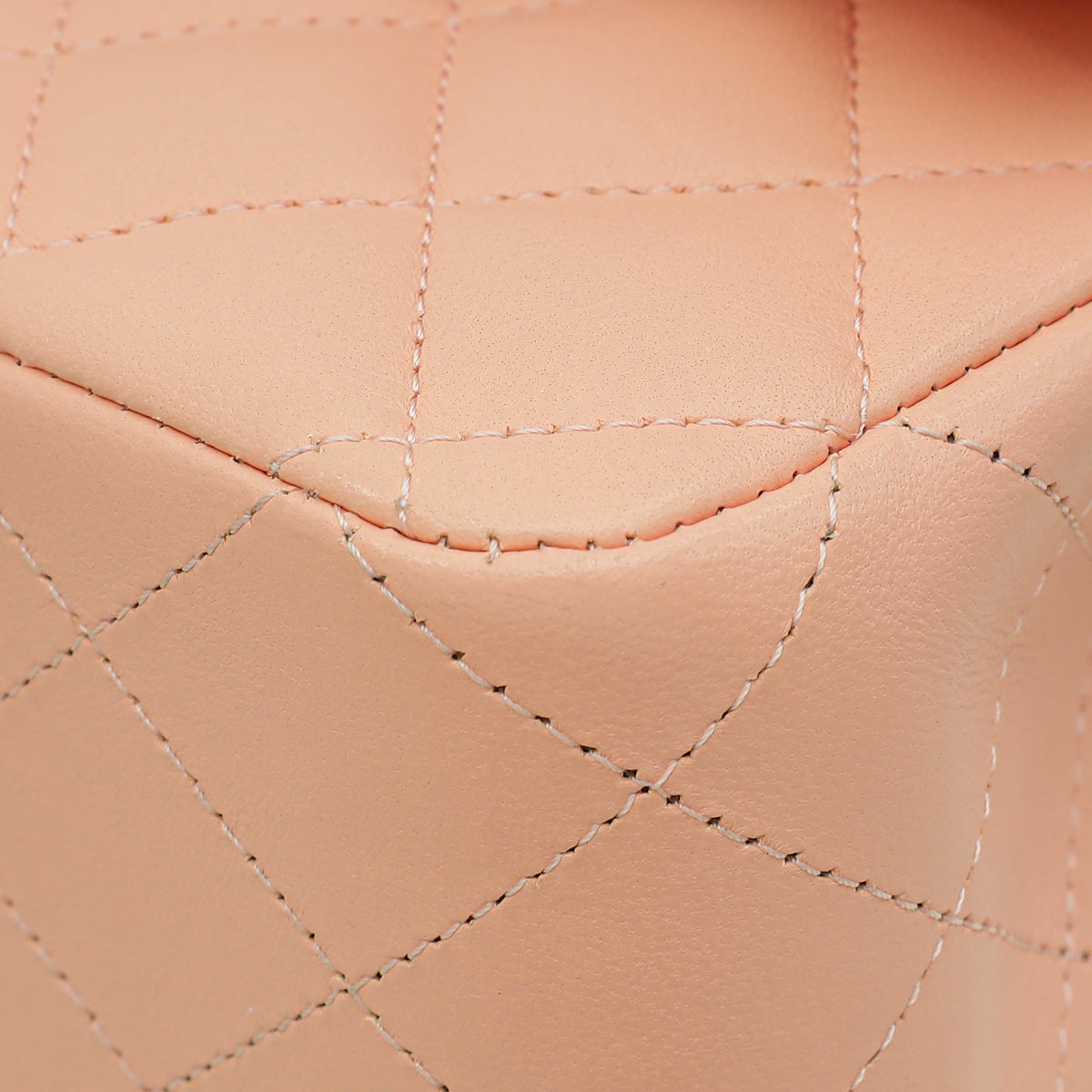 Chanel Salmon Pink CC Classic Double Flap Medium Bag
