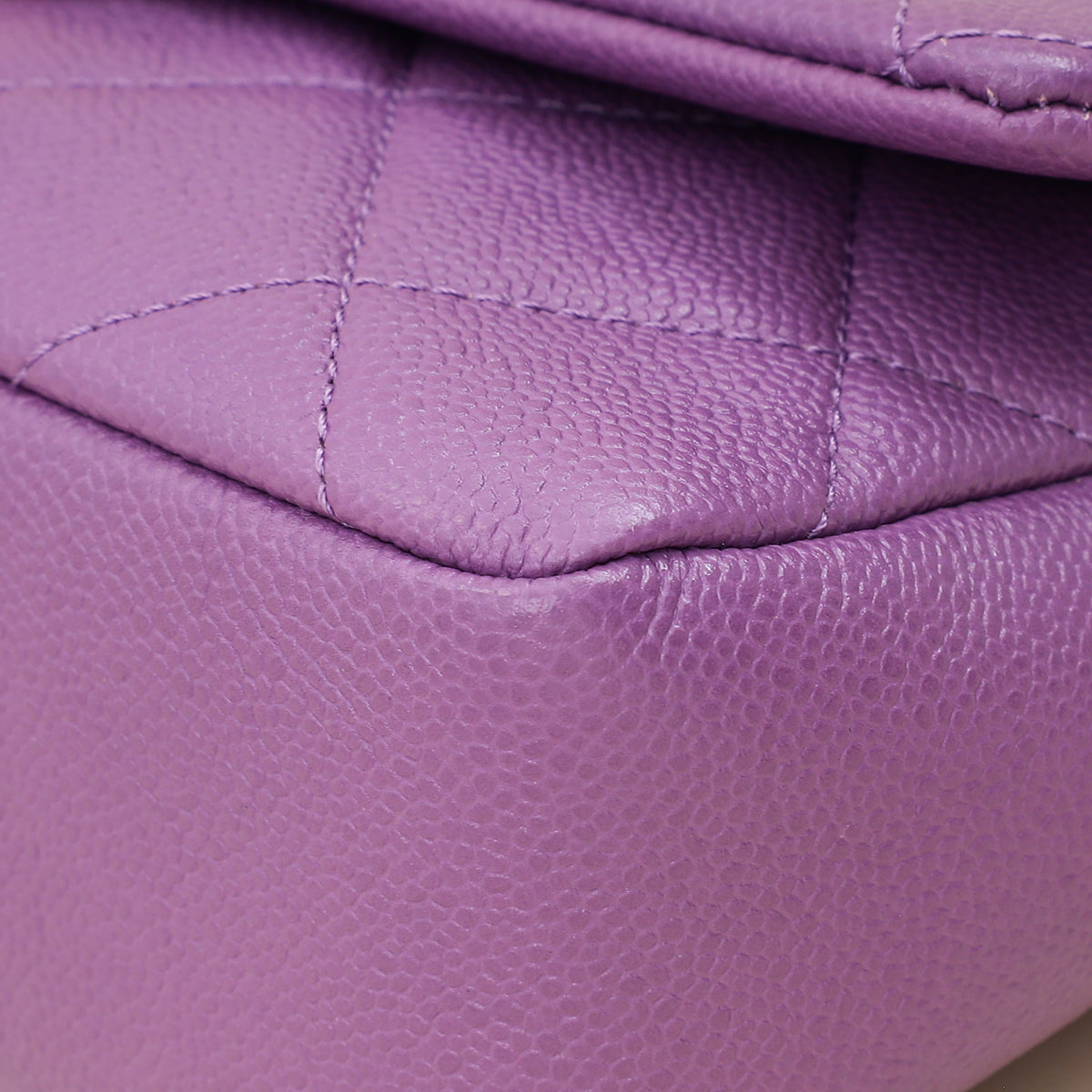 Chanel Purple CC Shiny Small Chain Melody Flap Bag