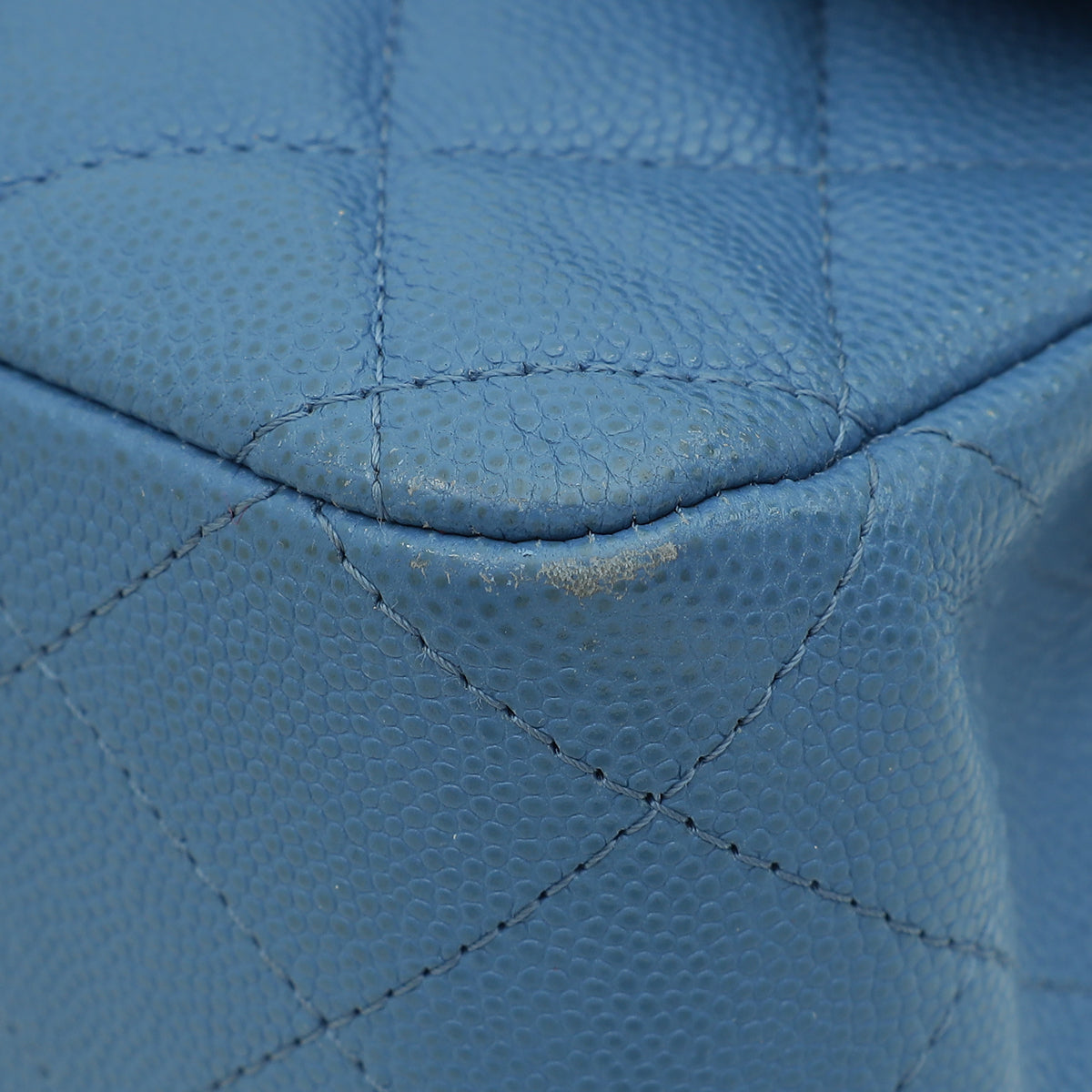 Chanel Blue CC Classic Double Flap Medium Bag