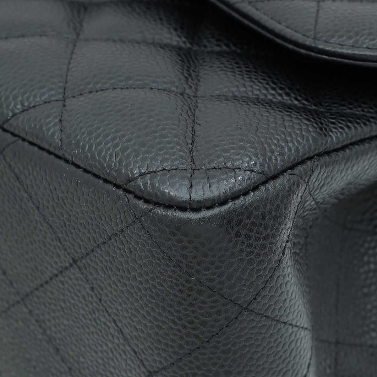 Chanel Black CC Classic Double Flap Jumbo Bag