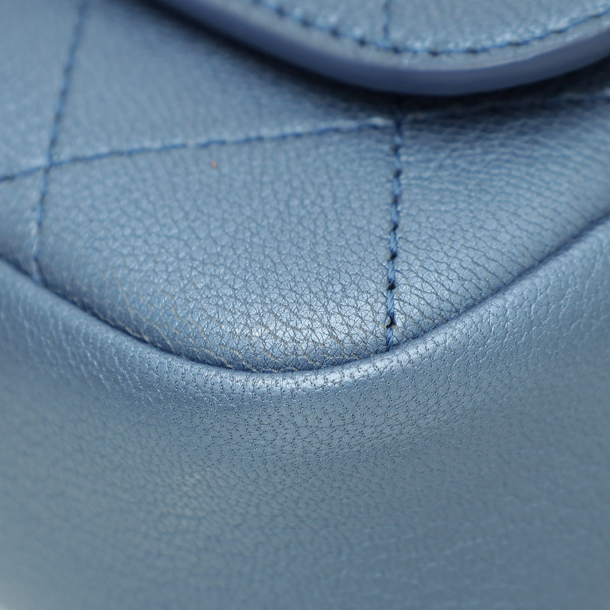 Chanel Metallic Light Blue Casual Trip Belt Bag