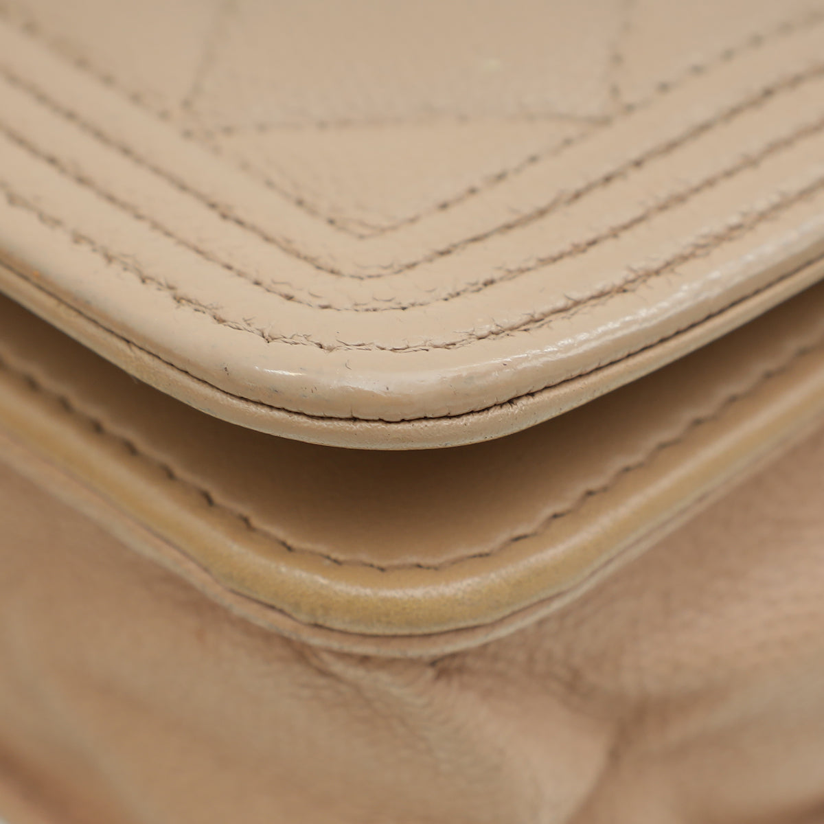 Chanel Beige Clair Boy Wallet on Chain