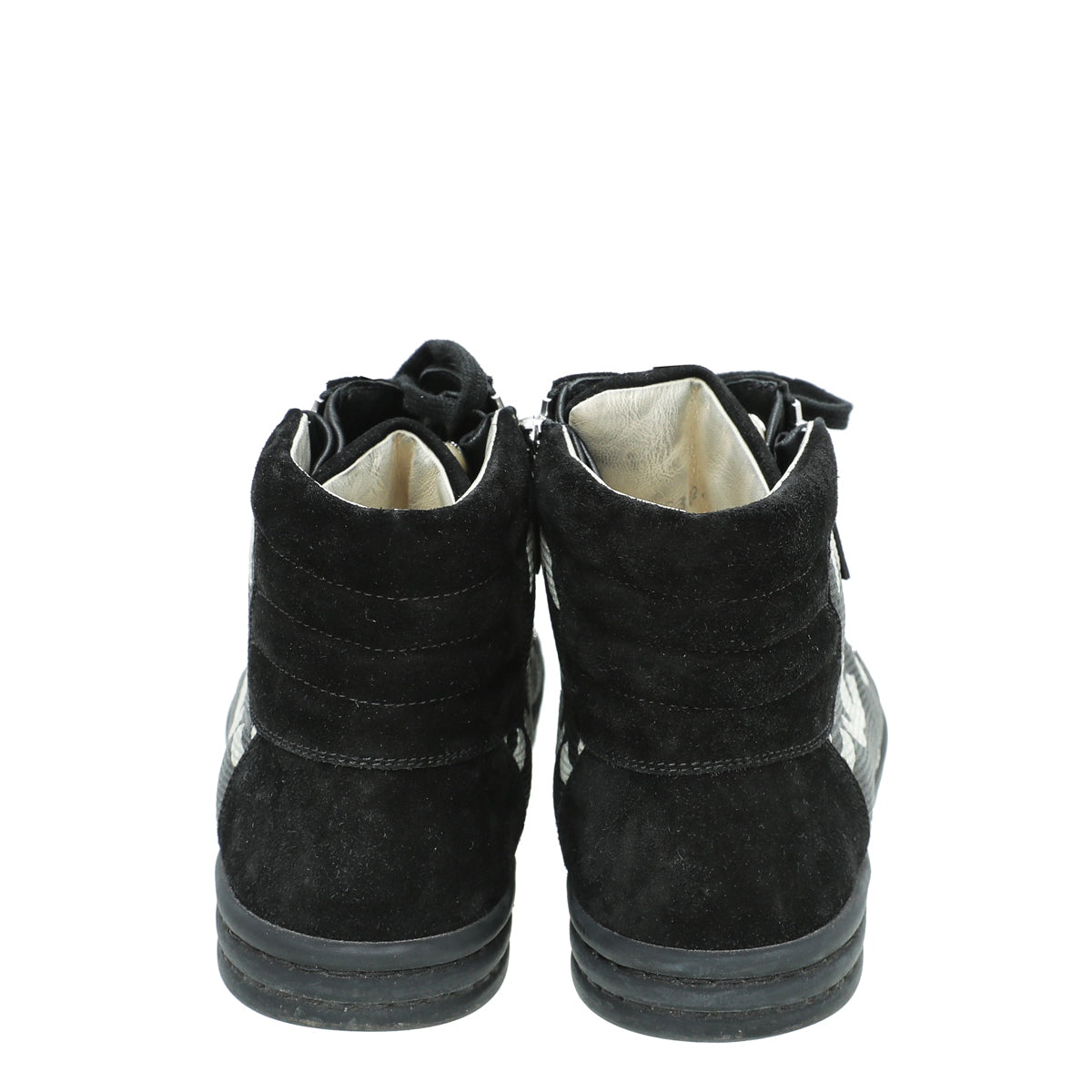 Chanel Black CC Star Print Ankle Boot 40