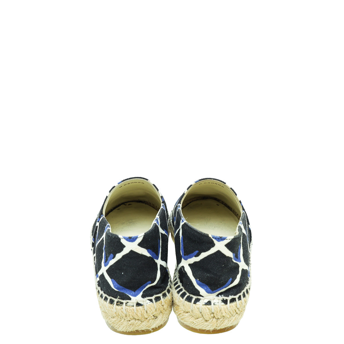Chanel Multicolor CC Diamond Quilted Print Canvas Espadrille Flats 36