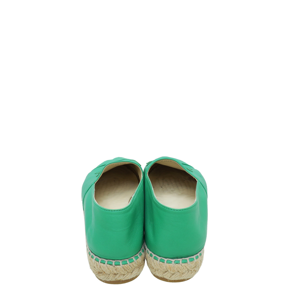 Chanel Green CC Espadrille 38
