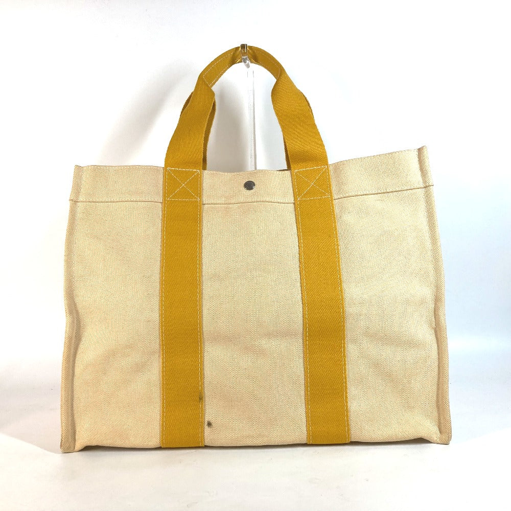 HERMES Shoulder Bag canvas yellow Bora Bora GM Women d