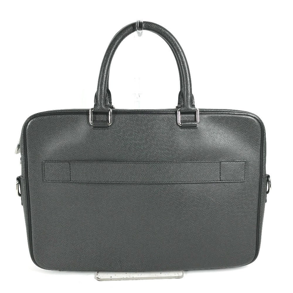 LOUIS VUITTON Business bag M30643 Taiga Leather black Taiga PortoDocument Business PDV mens d