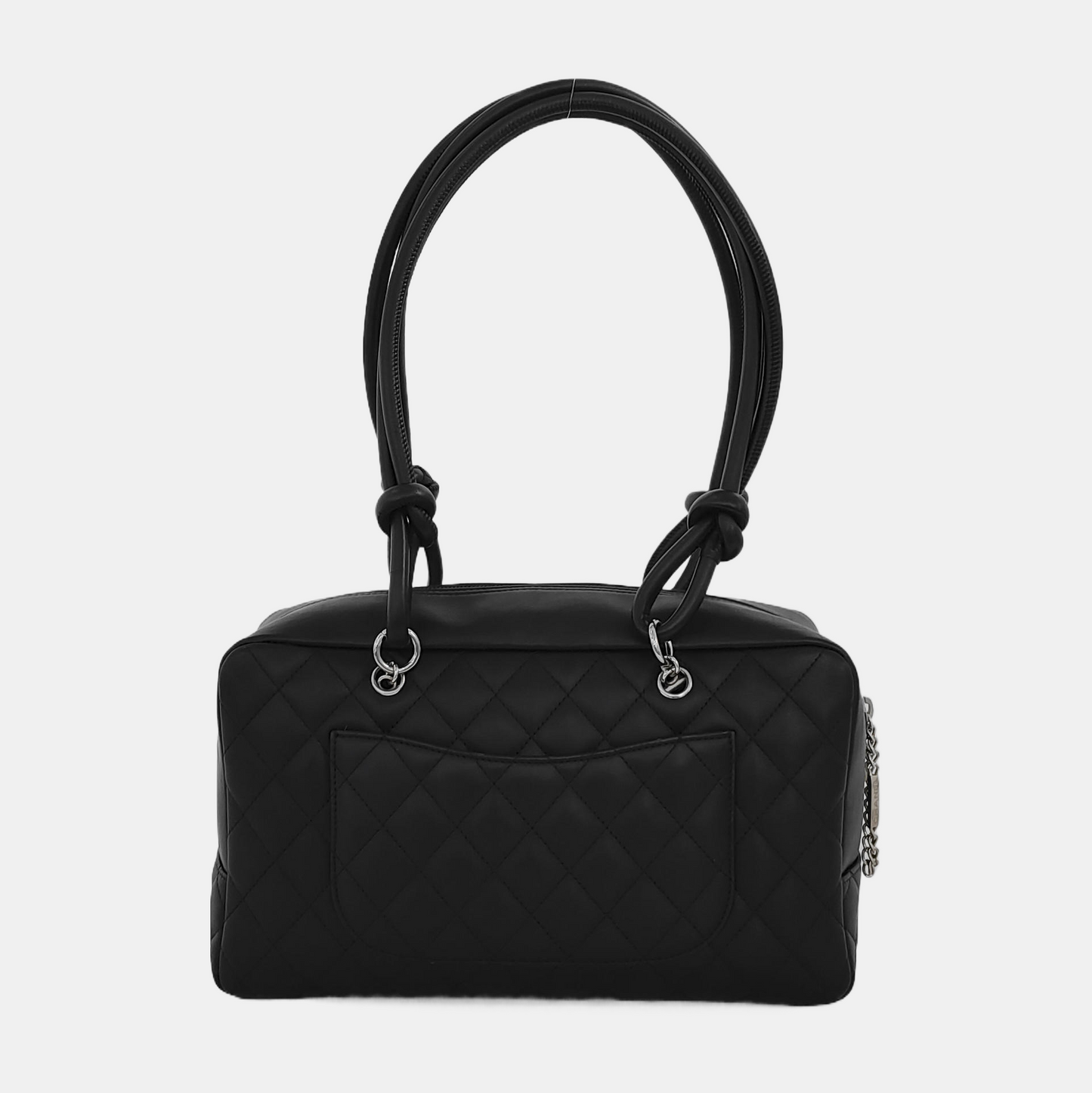 Chanel Cambon Medium Shoulder Bag Black Double Strap