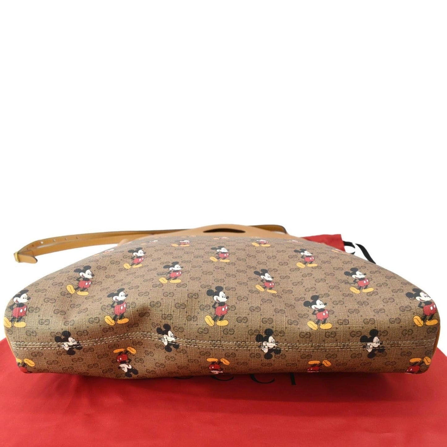 GUCCI Disney Mickey Mo GG Supreme Canvas Crossbody Bag Beige 603937
